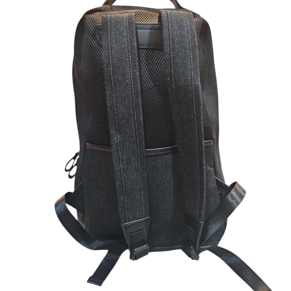 Lucky Brand Denim Sports Stylish Black Backpack Unisex Authentic - Picture 5 of 14